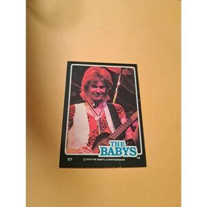 Vintage 1979 The Babys Trading Card #57 London Rock Band Collectible